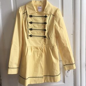Vintage Yellow Dress Coat // Baby Doll Coat
